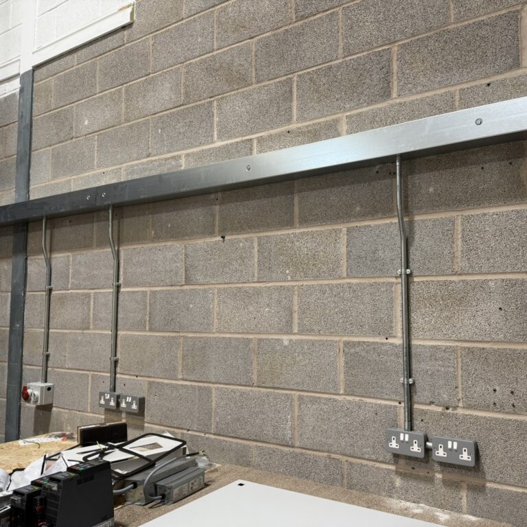 Electrical containment, metal box trunking and metal conduit.